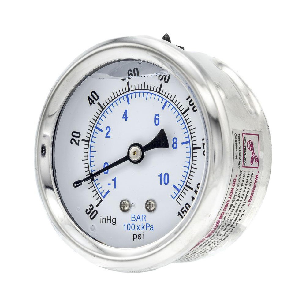 Pressure Gauges; Gauge Type: Industrial Pressure Gauges ; Scale Type: Dual ; Accuracy (%): 2-1-2% ; Dial Type: Analog ; Thread Type: 1/4