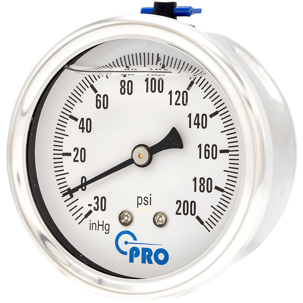 Pressure Gauges; Gauge Type: Pressure Single Scale ; Scale Type: Single ; Accuracy (%): 3-2-3% ; Dial Type: Analog ; Thread Type: NPT ; Bourdon Tube Material: Stainless Steel