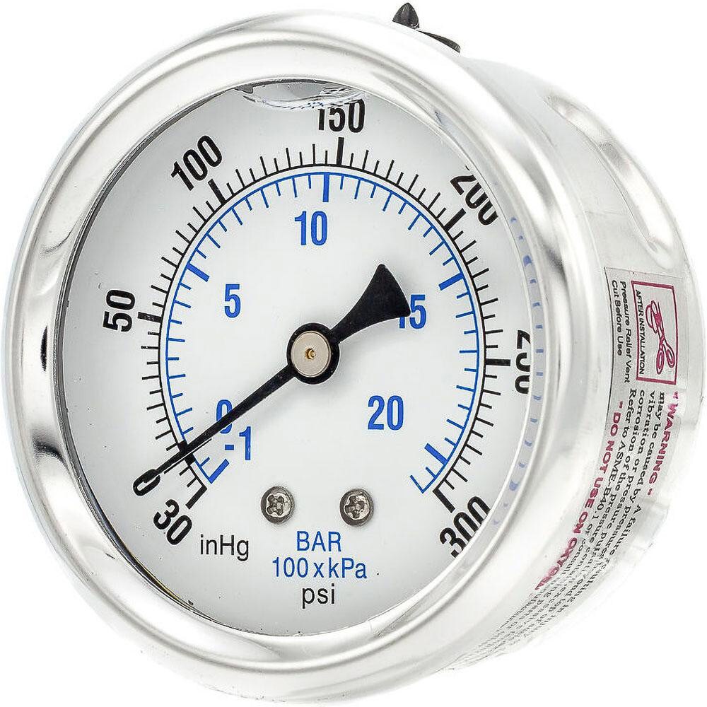 Pressure Gauges; Gauge Type: Industrial Pressure Gauges ; Scale Type: Dual ; Accuracy (%): 2-1-2% ; Dial Type: Analog ; Thread Type: 1/4