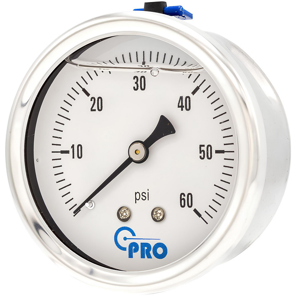 Pressure Gauges; Gauge Type: Pressure Single Scale ; Scale Type: Single ; Accuracy (%): 3-2-3% ; Dial Type: Analog ; Thread Type: NPT ; Bourdon Tube Material: Stainless Steel