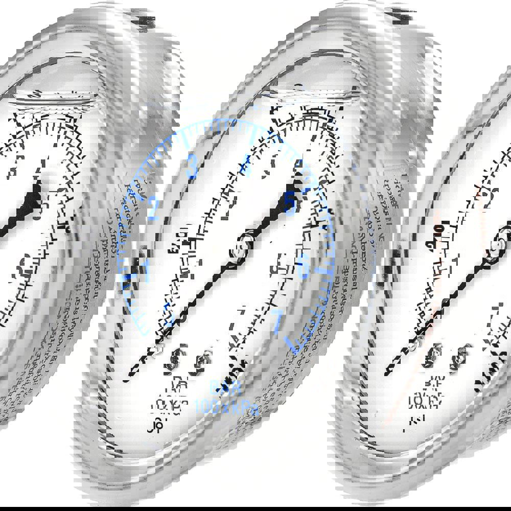Pressure Gauges; Gauge Type: Industrial Pressure Gauges ; Scale Type: Dual ; Accuracy (%): 2-1-2% ; Dial Type: Analog ; Thread Type: 1/4