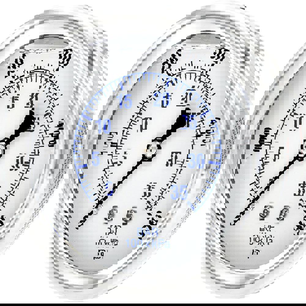 Pressure Gauges; Gauge Type: Industrial Pressure Gauges ; Scale Type: Dual ; Accuracy (%): 2-1-2% ; Dial Type: Analog ; Thread Type: 1/4