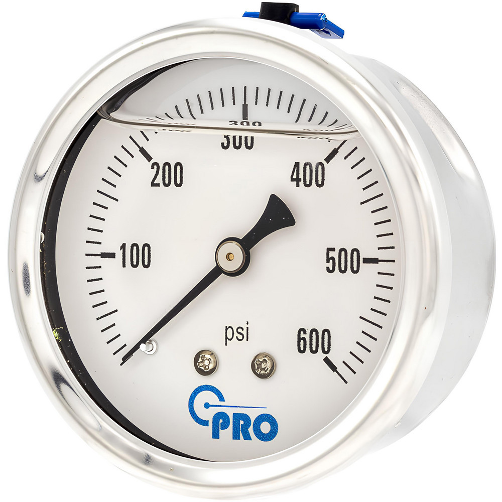 Pressure Gauges; Gauge Type: Pressure Single Scale ; Scale Type: Single ; Accuracy (%): 3-2-3% ; Dial Type: Analog ; Thread Type: NPT ; Bourdon Tube Material: Stainless Steel