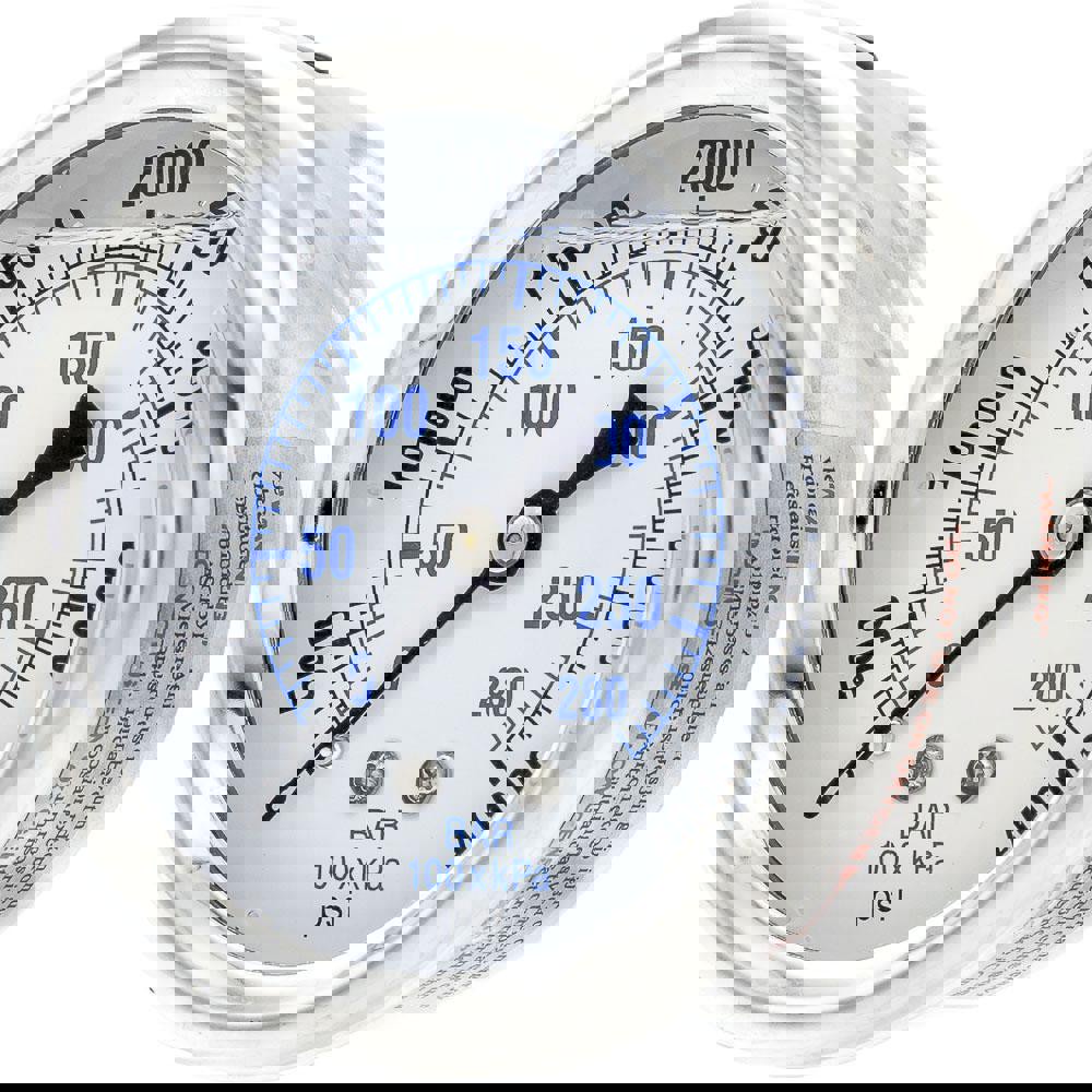 Pressure Gauges; Gauge Type: Industrial Pressure Gauges ; Scale Type: Dual ; Accuracy (%): 2-1-2% ; Dial Type: Analog ; Thread Type: 1/4