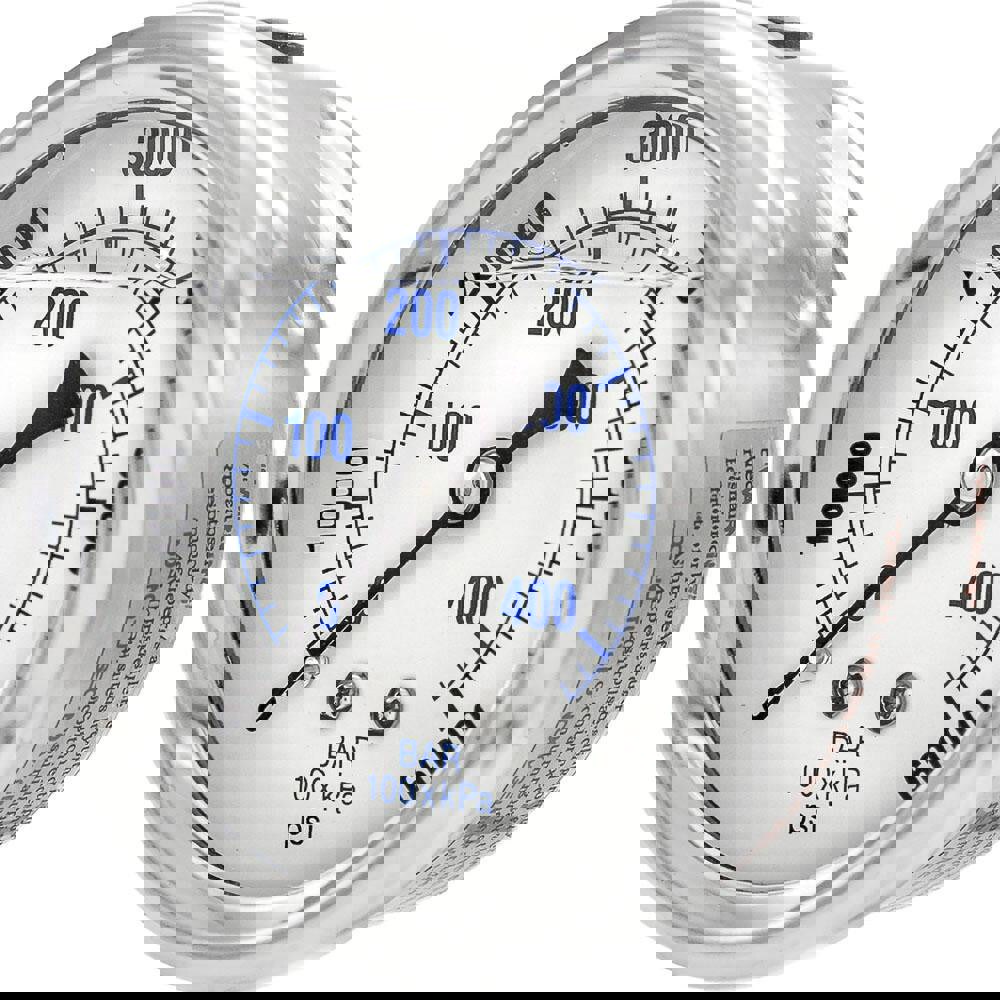 Pressure Gauges; Gauge Type: Industrial Pressure Gauges ; Scale Type: Dual ; Accuracy (%): 2-1-2% ; Dial Type: Analog ; Thread Type: 1/4