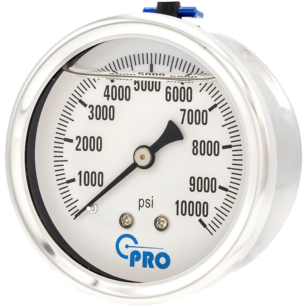 Pressure Gauges; Gauge Type: Pressure Single Scale ; Scale Type: Single ; Accuracy (%): 3-2-3% ; Dial Type: Analog ; Thread Type: NPT ; Bourdon Tube Material: Stainless Steel