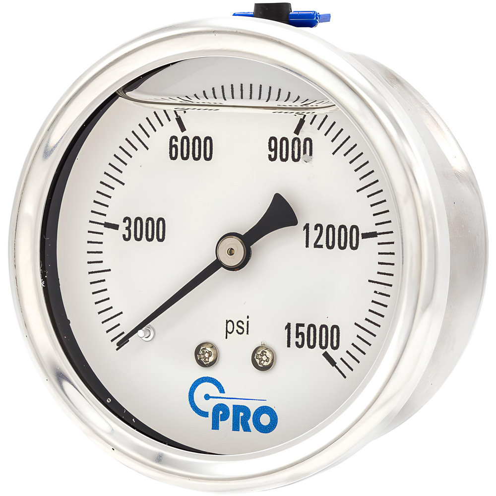 Pressure Gauges; Gauge Type: Pressure Single Scale ; Scale Type: Single ; Accuracy (%): 3-2-3% ; Dial Type: Analog ; Thread Type: NPT ; Bourdon Tube Material: Stainless Steel
