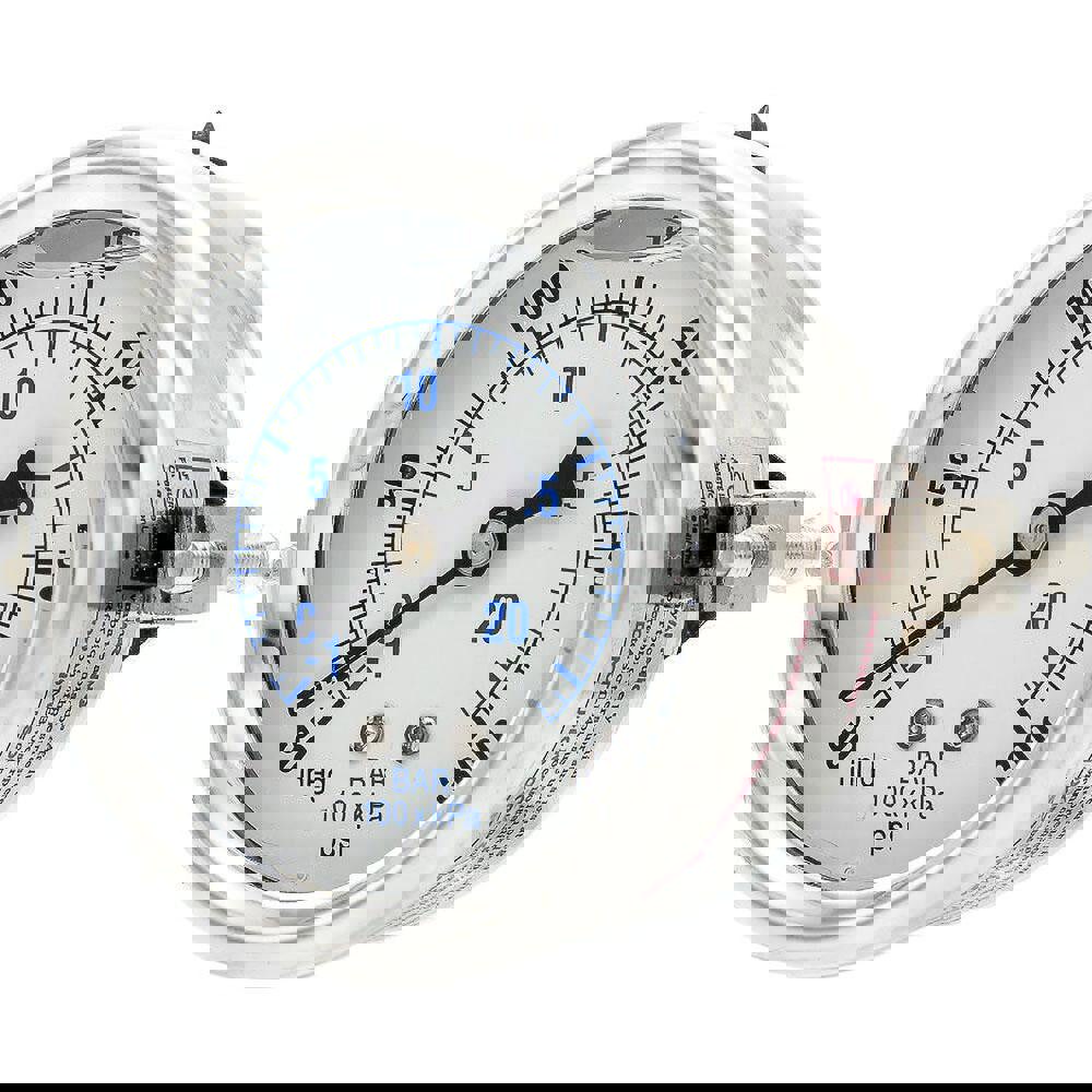Pressure Gauges; Gauge Type: Industrial Pressure Gauges ; Scale Type: Dual ; Accuracy (%): 2-1-2% ; Dial Type: Analog ; Thread Type: 1/4
