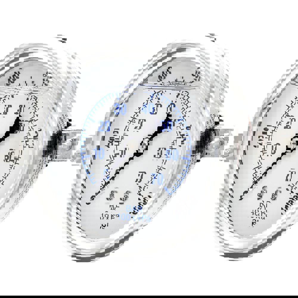 Pressure Gauges; Gauge Type: Industrial Pressure Gauges ; Scale Type: Dual ; Accuracy (%): 2-1-2% ; Dial Type: Analog ; Thread Type: 1/4