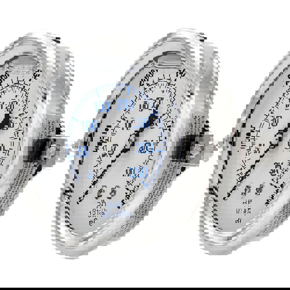Pressure Gauges; Gauge Type: Industrial Pressure Gauges ; Scale Type: Dual ; Accuracy (%): 2-1-2% ; Dial Type: Analog ; Thread Type: 1/4