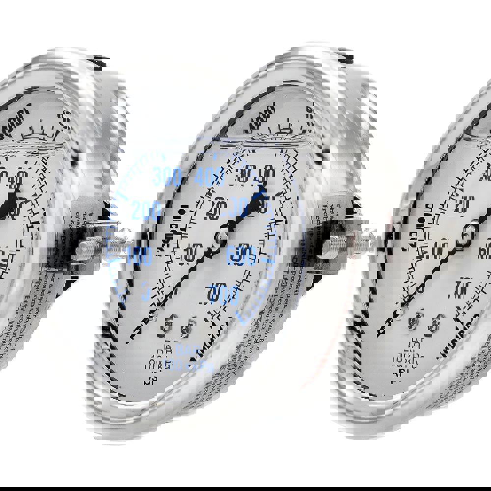 Pressure Gauges; Gauge Type: Industrial Pressure Gauges ; Scale Type: Dual ; Accuracy (%): 2-1-2% ; Dial Type: Analog ; Thread Type: 1/4