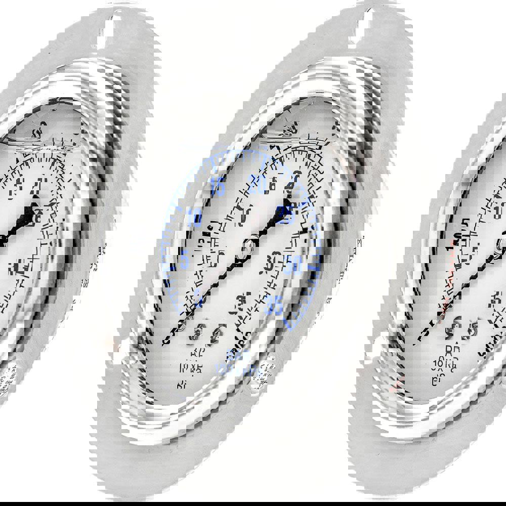 Pressure Gauges; Gauge Type: Industrial Pressure Gauges ; Scale Type: Dual ; Accuracy (%): 2-1-2% ; Dial Type: Analog ; Thread Type: 1/4