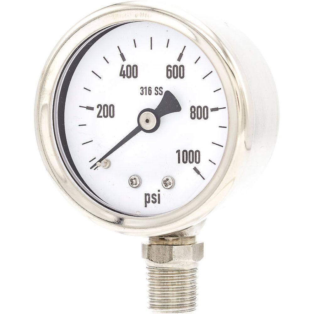 Pressure Gauges; Gauge Type: Industrial Pressure Gauges ; Scale Type: Single ; Accuracy (%): 3-2-3% ; Dial Type: Analog ; Thread Type: 1/4
