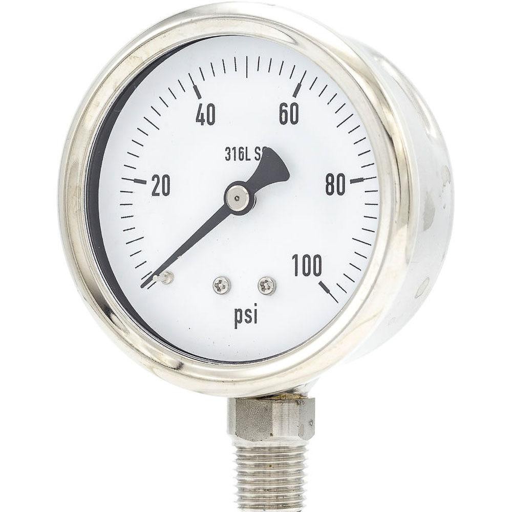 Pressure Gauges; Gauge Type: Industrial Pressure Gauges ; Scale Type: Single ; Accuracy (%): 2-1-2% ; Dial Type: Analog ; Thread Type: 1/4