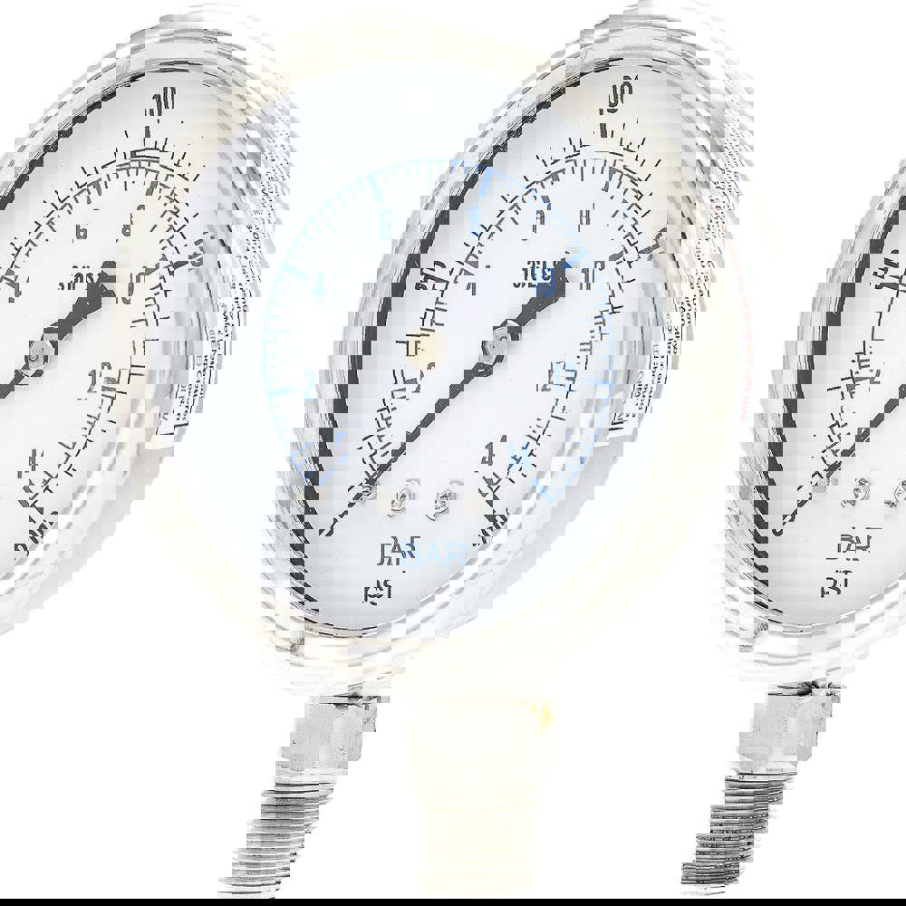 Pressure Gauges; Gauge Type: Industrial Pressure Gauges ; Scale Type: Dual ; Accuracy (%): 2-1-2% ; Dial Type: Analog ; Thread Type: 1/4