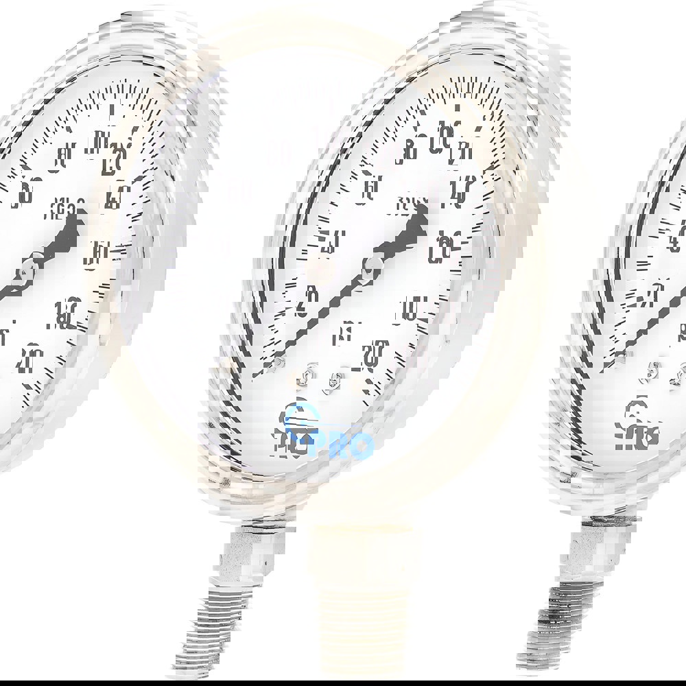 Pressure Gauges; Gauge Type: Pressure Single Scale ; Scale Type: Single ; Accuracy (%): 3-2-3% ; Dial Type: Analog ; Thread Type: NPT ; Bourdon Tube Material: Stainless Steel