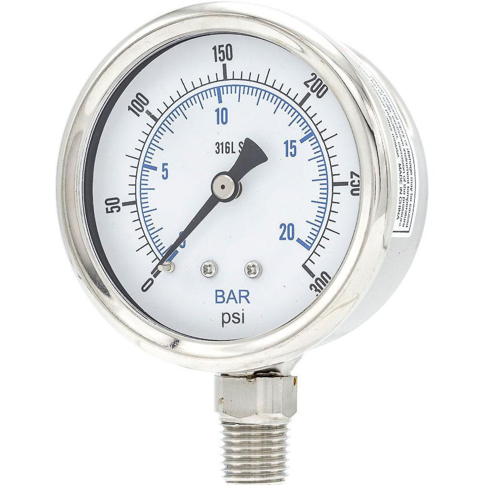 Pressure Gauges; Gauge Type: Industrial Pressure Gauges ; Scale Type: Dual ; Accuracy (%): 2-1-2% ; Dial Type: Analog ; Thread Type: 1/4