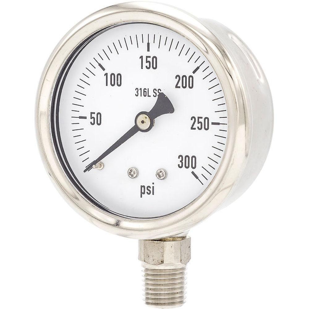 Pressure Gauges; Gauge Type: Industrial Pressure Gauges ; Scale Type: Single ; Accuracy (%): 2-1-2% ; Dial Type: Analog ; Thread Type: 1/4