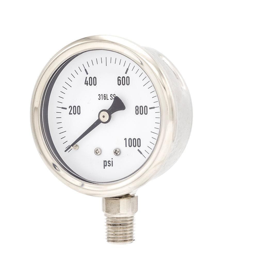Pressure Gauges; Gauge Type: Industrial Pressure Gauges ; Scale Type: Single ; Accuracy (%): 2-1-2% ; Dial Type: Analog ; Thread Type: 1/4