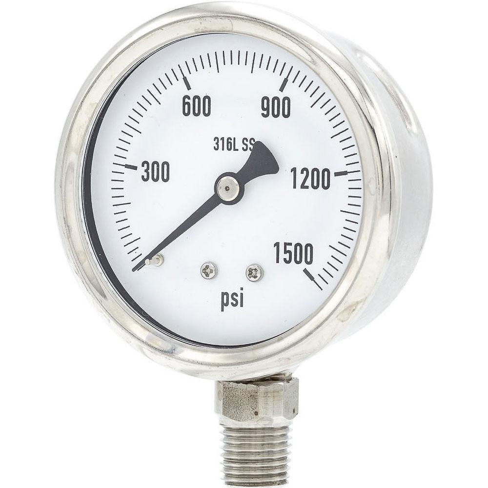 Pressure Gauges; Gauge Type: Industrial Pressure Gauges ; Scale Type: Single ; Accuracy (%): 2-1-2% ; Dial Type: Analog ; Thread Type: 1/4