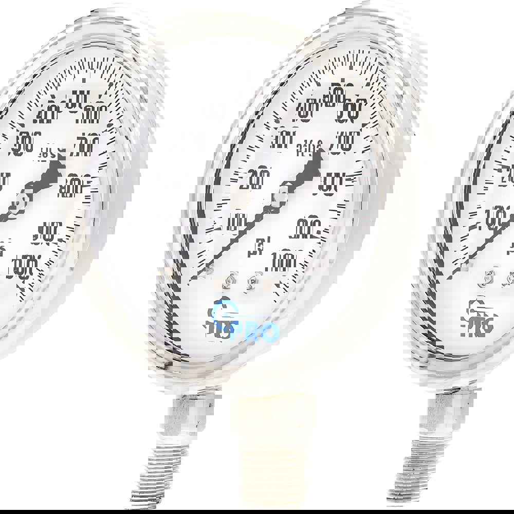 Pressure Gauges; Gauge Type: Pressure Single Scale ; Scale Type: Single ; Accuracy (%): 3-2-3% ; Dial Type: Analog ; Thread Type: NPT ; Bourdon Tube Material: Stainless Steel
