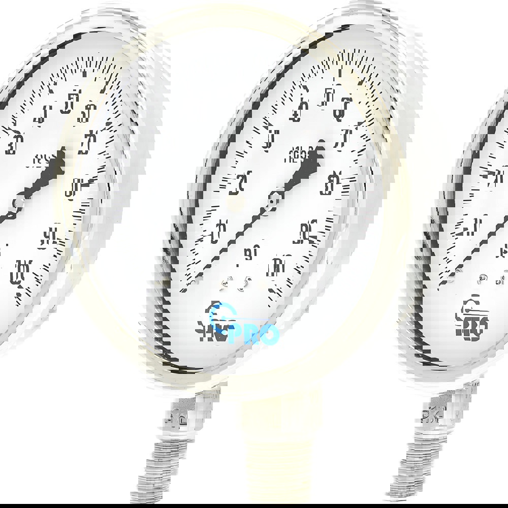 Pressure Gauges; Gauge Type: Pressure Single Scale ; Scale Type: Single ; Accuracy (%): 3-2-3% ; Dial Type: Analog ; Thread Type: NPT ; Bourdon Tube Material: Stainless Steel