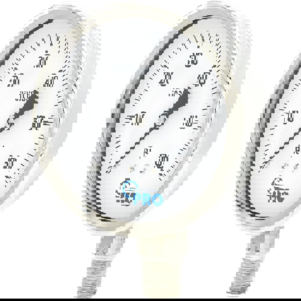 Pressure Gauges; Gauge Type: Pressure Single Scale ; Scale Type: Single ; Accuracy (%): 3-2-3% ; Dial Type: Analog ; Thread Type: NPT ; Bourdon Tube Material: Stainless Steel