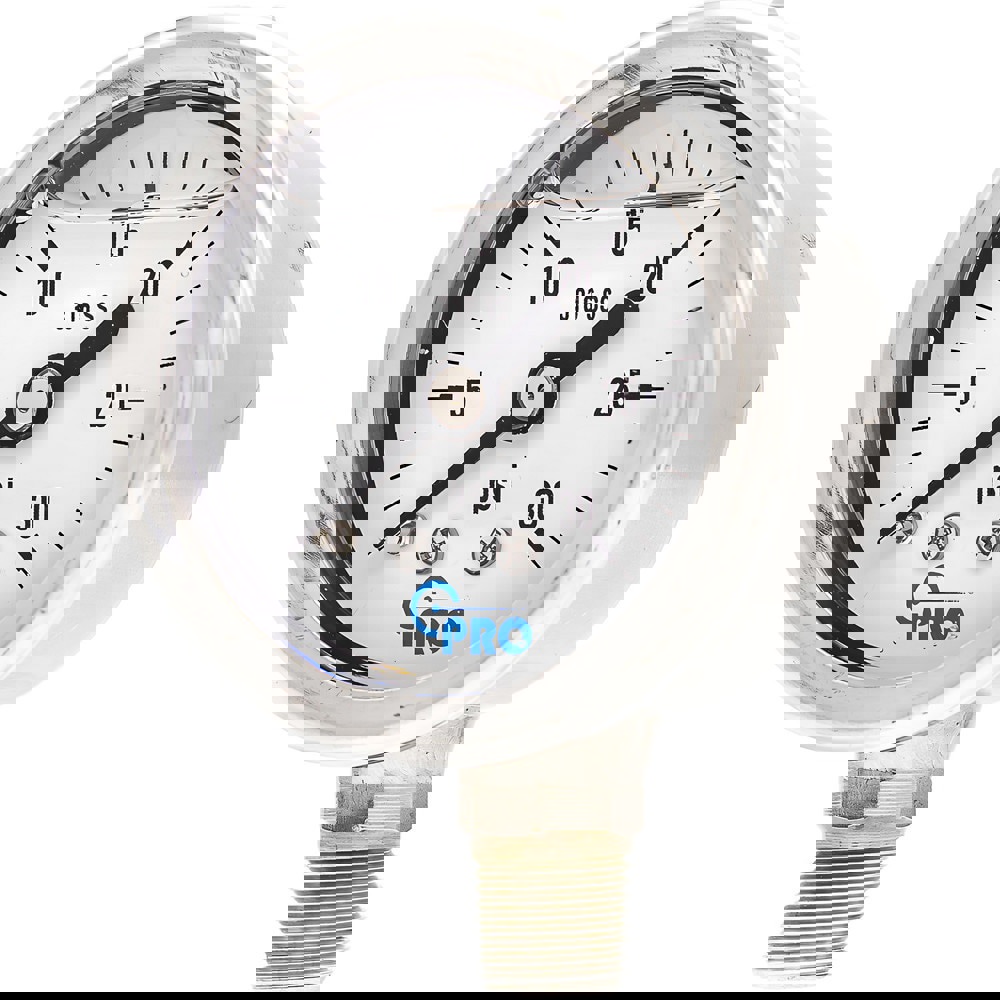 Pressure Gauges; Gauge Type: Pressure Single Scale ; Scale Type: Single ; Accuracy (%): 3-2-3% ; Dial Type: Analog ; Thread Type: NPT ; Bourdon Tube Material: Stainless Steel