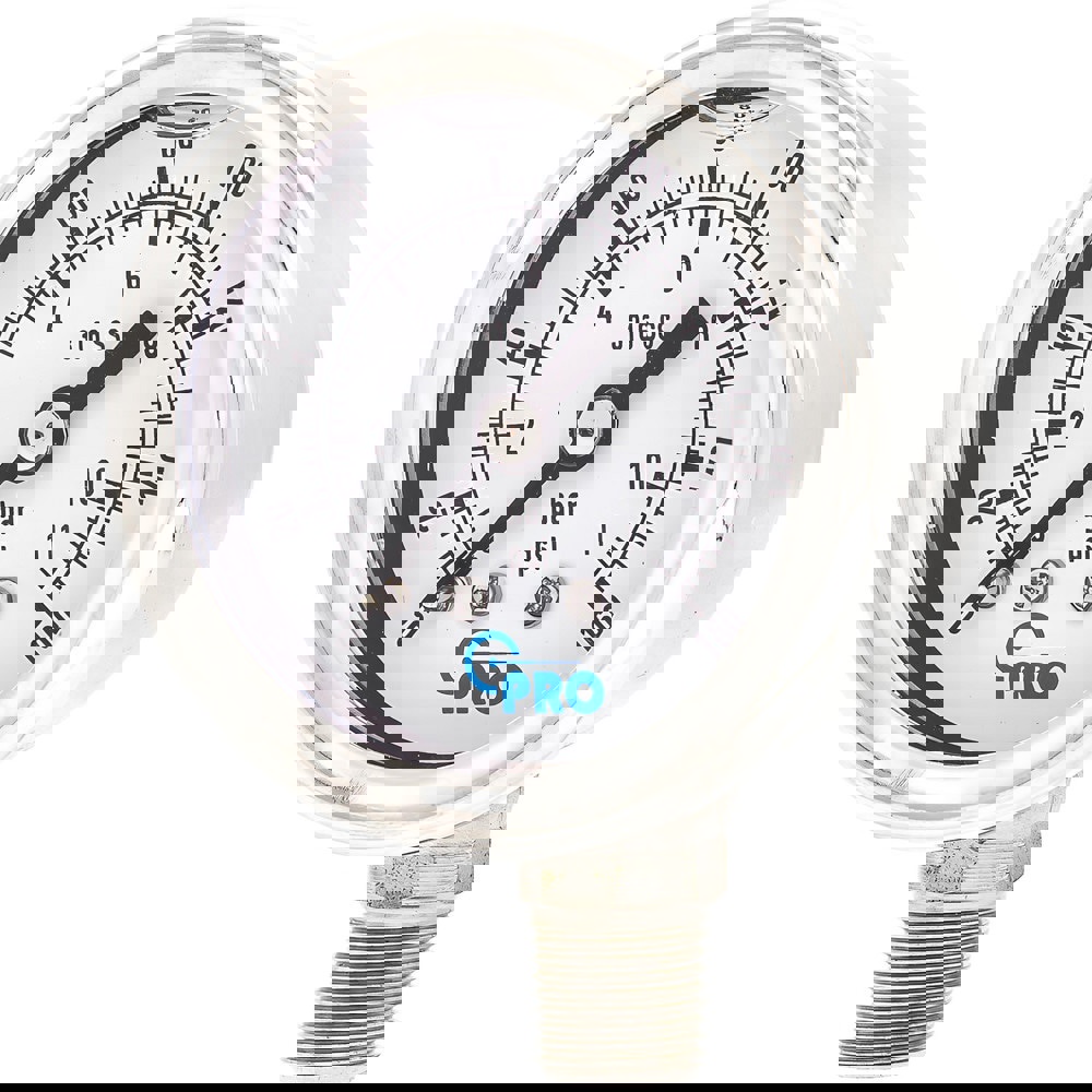 Pressure Gauges; Gauge Type: Pressure Dual Scale ; Scale Type: Dual ; Accuracy (%): 3-2-3% ; Dial Type: Analog ; Thread Type: NPT ; Bourdon Tube Material: Stainless Steel