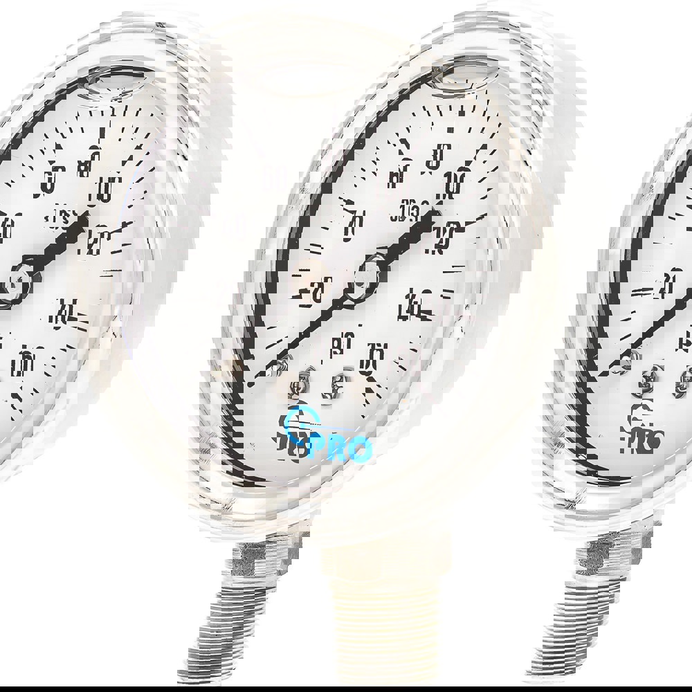 Pressure Gauges; Gauge Type: Pressure Single Scale ; Scale Type: Single ; Accuracy (%): 3-2-3% ; Dial Type: Analog ; Thread Type: NPT ; Bourdon Tube Material: Stainless Steel