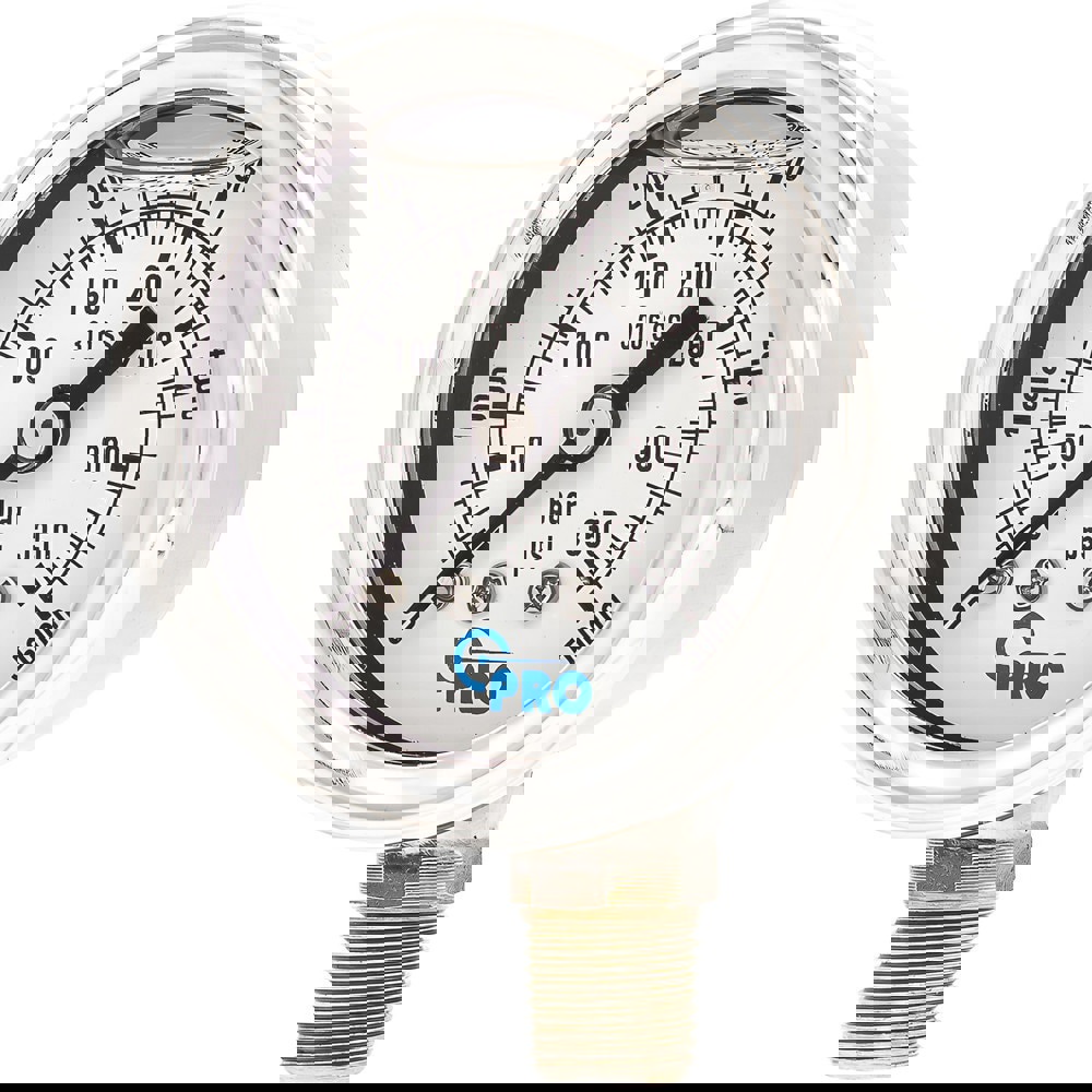 Pressure Gauges; Gauge Type: Pressure Dual Scale ; Scale Type: Dual ; Accuracy (%): 3-2-3% ; Dial Type: Analog ; Thread Type: NPT ; Bourdon Tube Material: Stainless Steel