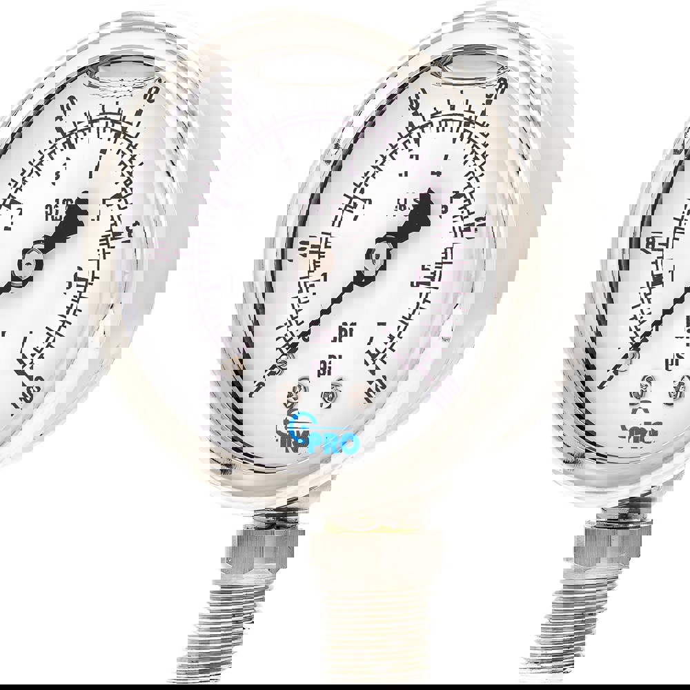 Pressure Gauges; Gauge Type: Pressure Dual Scale ; Scale Type: Dual ; Accuracy (%): 3-2-3% ; Dial Type: Analog ; Thread Type: NPT ; Bourdon Tube Material: Stainless Steel
