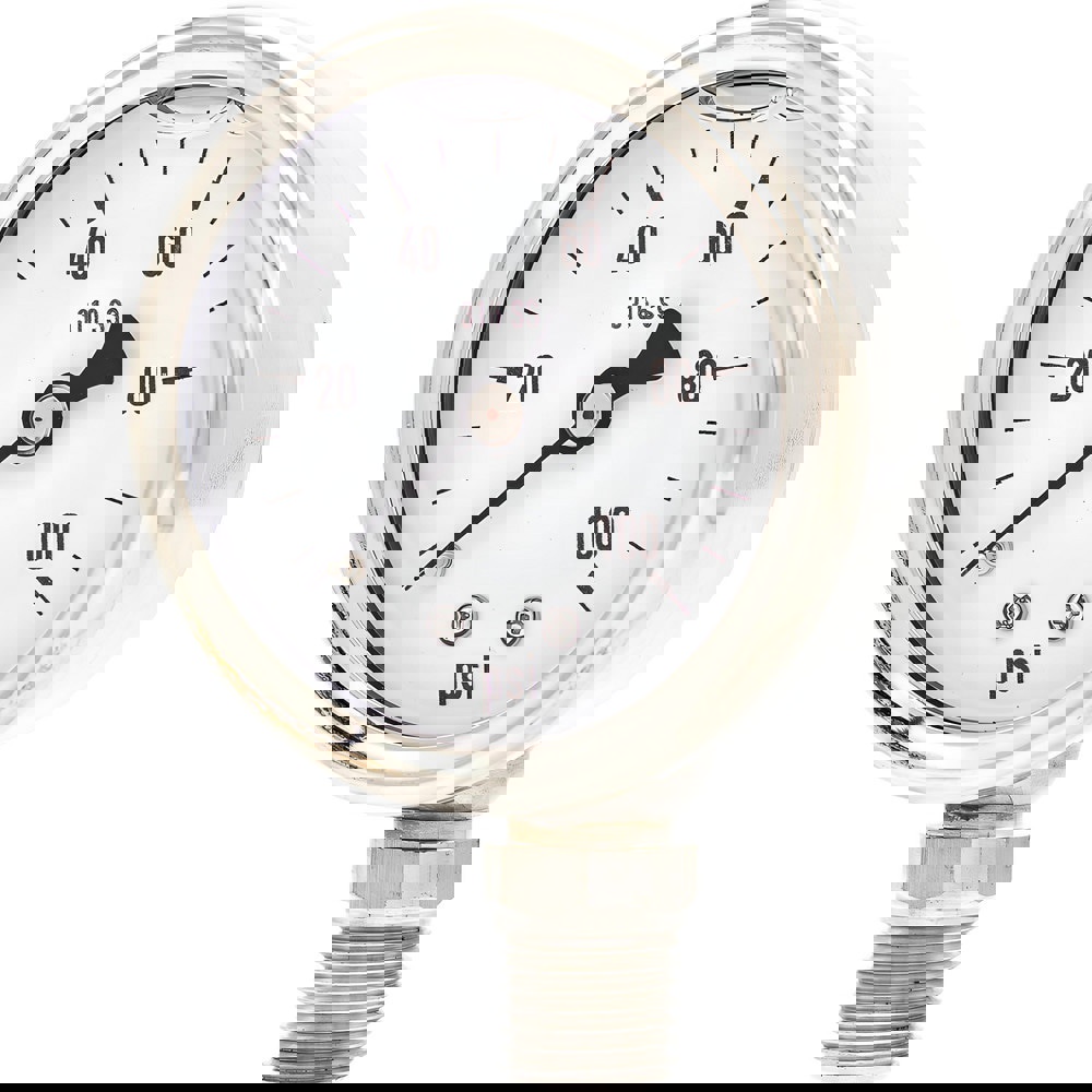 Pressure Gauges; Gauge Type: Industrial Pressure Gauges ; Scale Type: Single ; Accuracy (%): 3-2-3% ; Dial Type: Analog ; Thread Type: NPT ; Bourdon Tube Material: 316 Stainless Steel