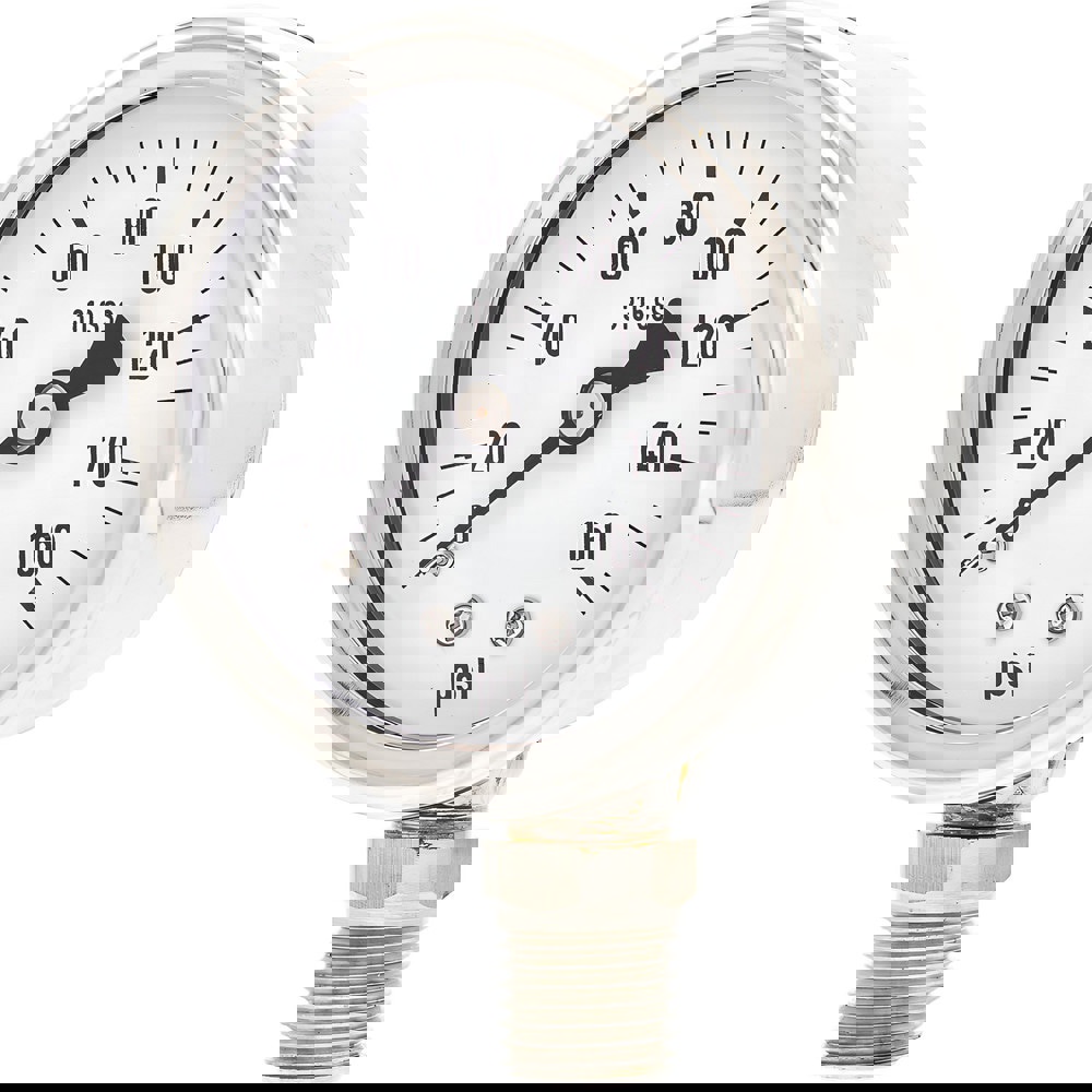 Pressure Gauges; Gauge Type: Industrial Pressure Gauges ; Scale Type: Single ; Accuracy (%): 3-2-3% ; Dial Type: Analog ; Thread Type: NPT ; Bourdon Tube Material: 316 Stainless Steel