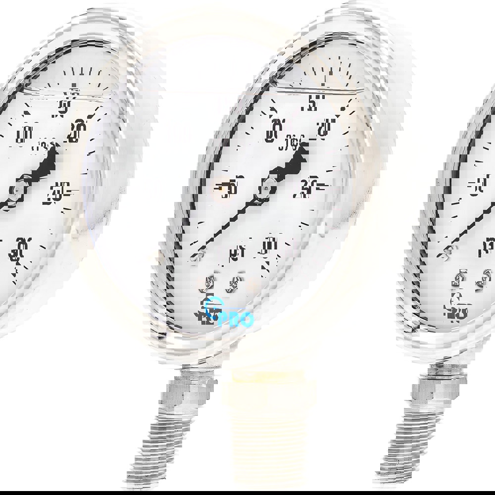 Pressure Gauges; Gauge Type: Pressure Single Scale ; Scale Type: Single ; Accuracy (%): 3-2-3% ; Dial Type: Analog ; Thread Type: NPT ; Bourdon Tube Material: Stainless Steel