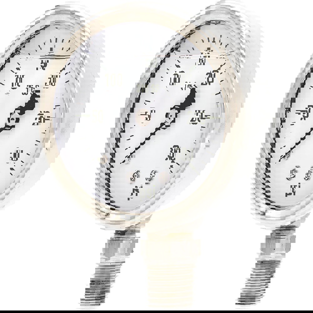 Pressure Gauges; Gauge Type: Industrial Pressure Gauges ; Scale Type: Single ; Accuracy (%): 3-2-3% ; Dial Type: Analog ; Thread Type: NPT ; Bourdon Tube Material: 316 Stainless Steel