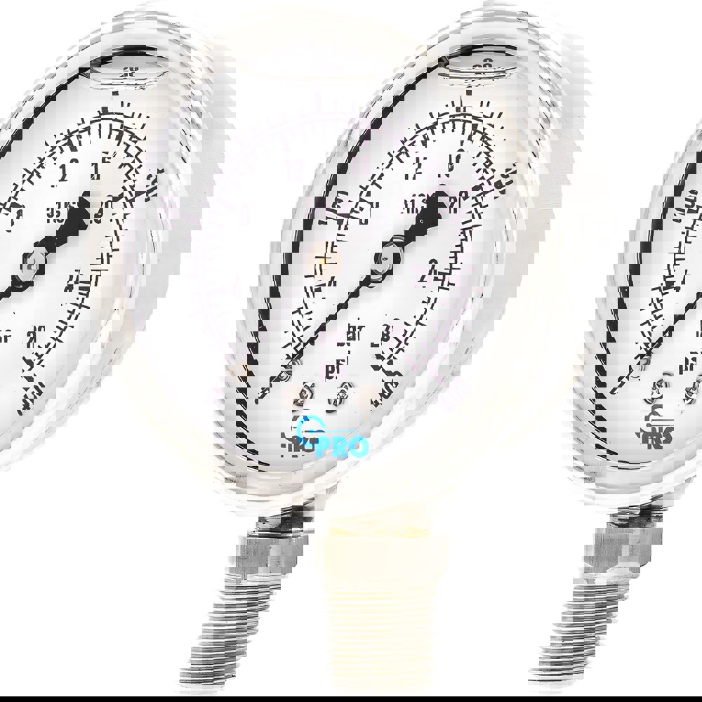 Pressure Gauges; Gauge Type: Pressure Dual Scale ; Scale Type: Dual ; Accuracy (%): 3-2-3% ; Dial Type: Analog ; Thread Type: NPT ; Bourdon Tube Material: Stainless Steel