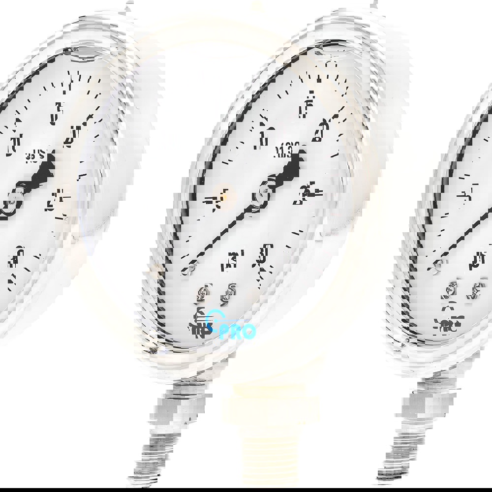 Pressure Gauges; Gauge Type: Pressure Single Scale ; Scale Type: Single ; Accuracy (%): 3-2-3% ; Dial Type: Analog ; Thread Type: NPT ; Bourdon Tube Material: Stainless Steel