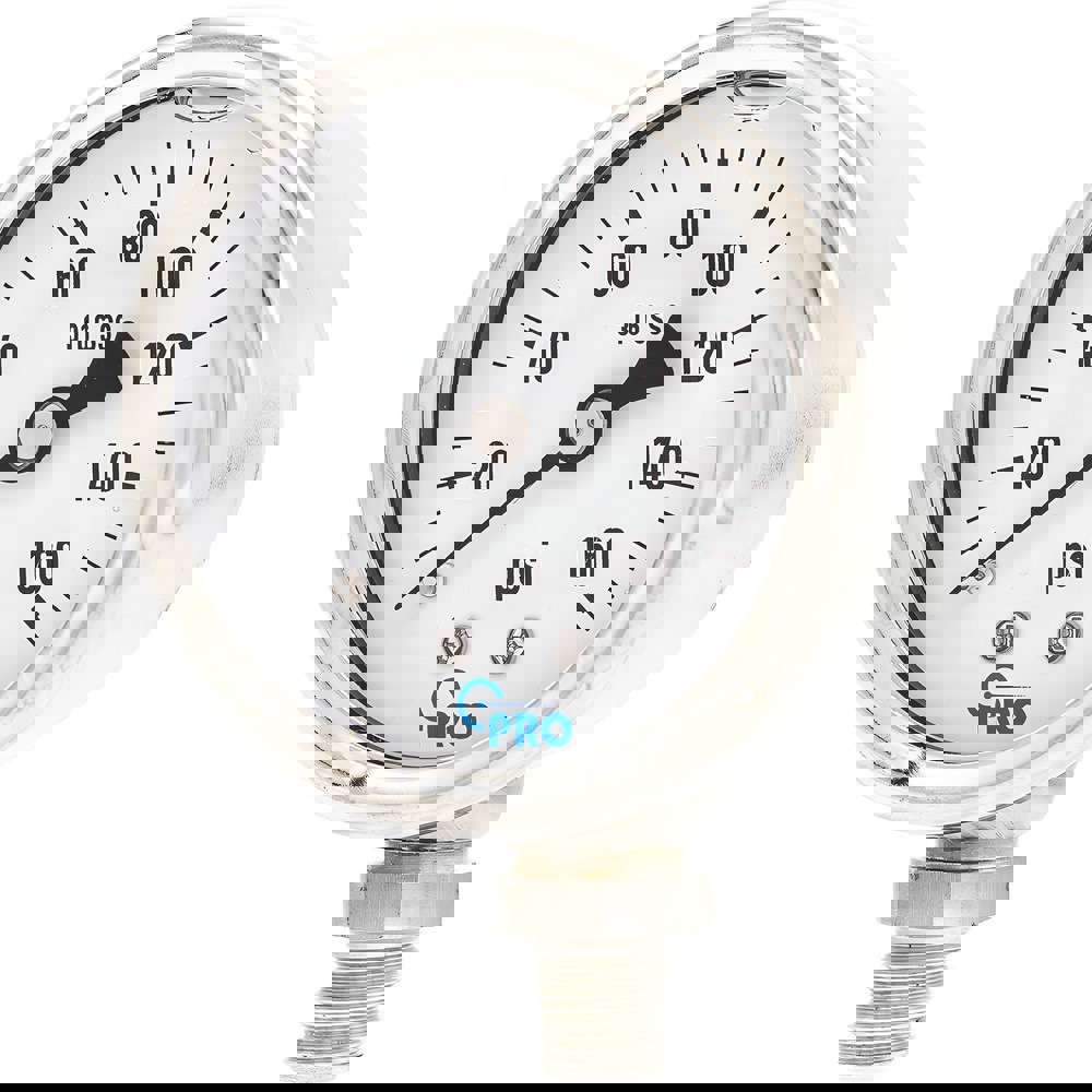 Pressure Gauges; Gauge Type: Pressure Single Scale ; Scale Type: Single ; Accuracy (%): 3-2-3% ; Dial Type: Analog ; Thread Type: NPT ; Bourdon Tube Material: Stainless Steel