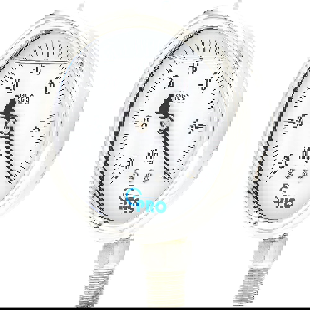 Pressure Gauges; Gauge Type: Pressure Single Scale ; Scale Type: Single ; Accuracy (%): 3-2-3% ; Dial Type: Analog ; Thread Type: NPT ; Bourdon Tube Material: Stainless Steel