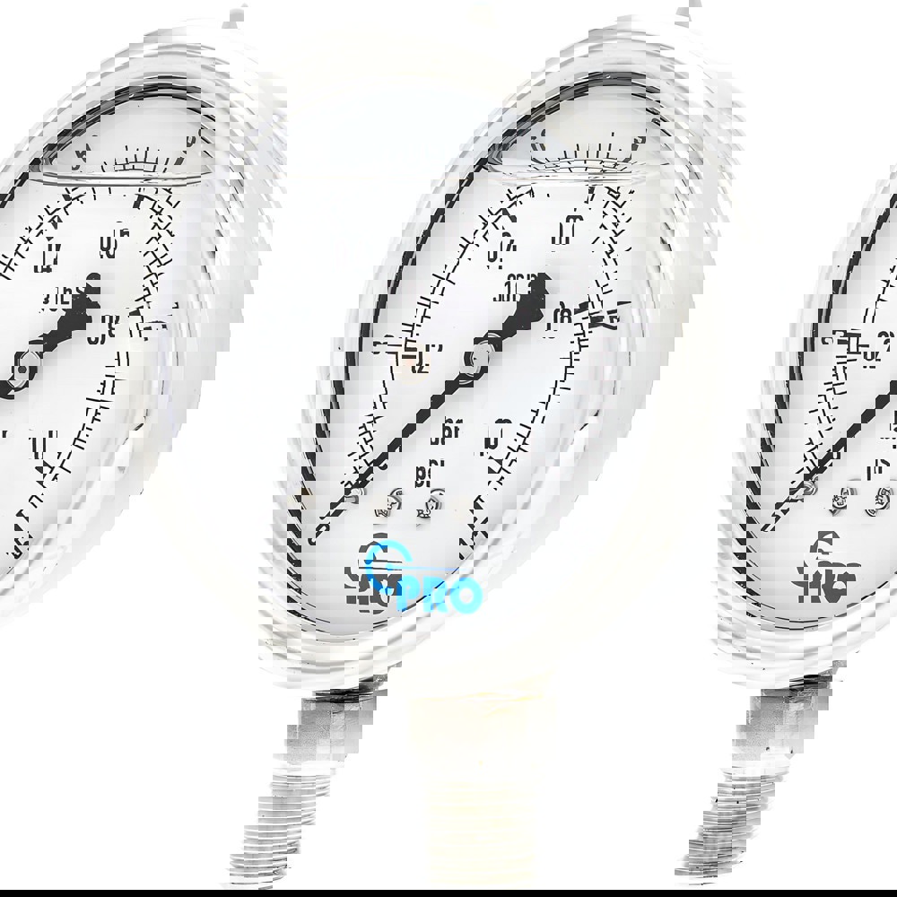 Pressure Gauges; Gauge Type: Pressure Dual Scale ; Scale Type: Dual ; Accuracy (%): 3-2-3% ; Dial Type: Analog ; Thread Type: NPT ; Bourdon Tube Material: Stainless Steel