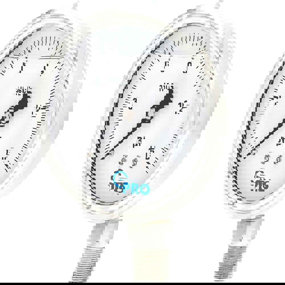 Pressure Gauges; Gauge Type: Pressure Single Scale ; Scale Type: Single ; Accuracy (%): 3-2-3% ; Dial Type: Analog ; Thread Type: NPT ; Bourdon Tube Material: Stainless Steel