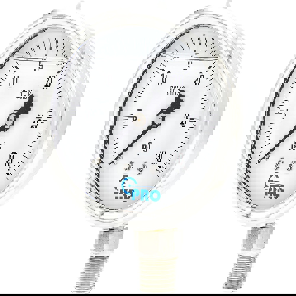 Pressure Gauges; Gauge Type: Pressure Single Scale ; Scale Type: Single ; Accuracy (%): 3-2-3% ; Dial Type: Analog ; Thread Type: NPT ; Bourdon Tube Material: Stainless Steel