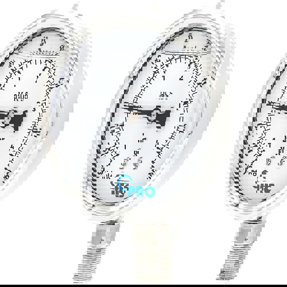 Pressure Gauges; Gauge Type: Pressure Dual Scale ; Scale Type: Dual ; Accuracy (%): 3-2-3% ; Dial Type: Analog ; Thread Type: NPT ; Bourdon Tube Material: Stainless Steel