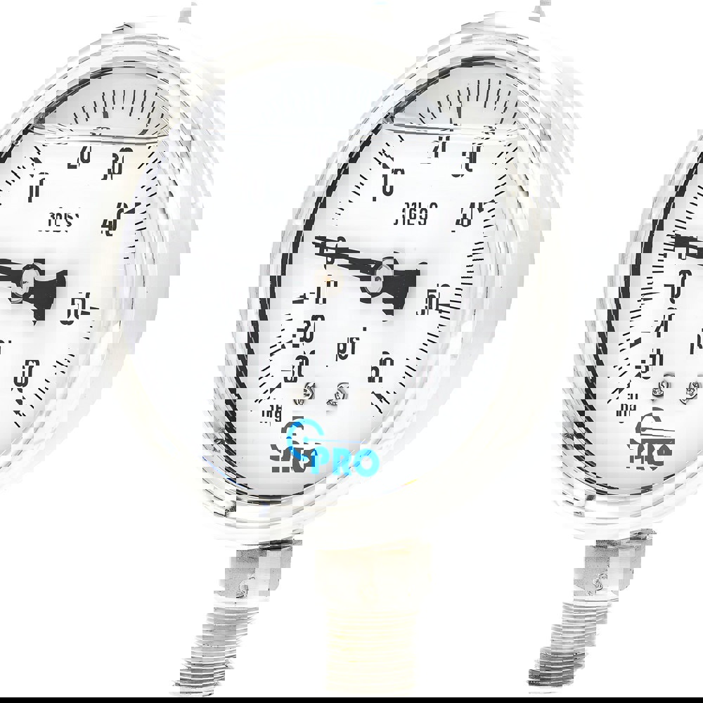 Pressure Gauges; Gauge Type: Pressure Single Scale ; Scale Type: Single ; Accuracy (%): 3-2-3% ; Dial Type: Analog ; Thread Type: NPT ; Bourdon Tube Material: Stainless Steel