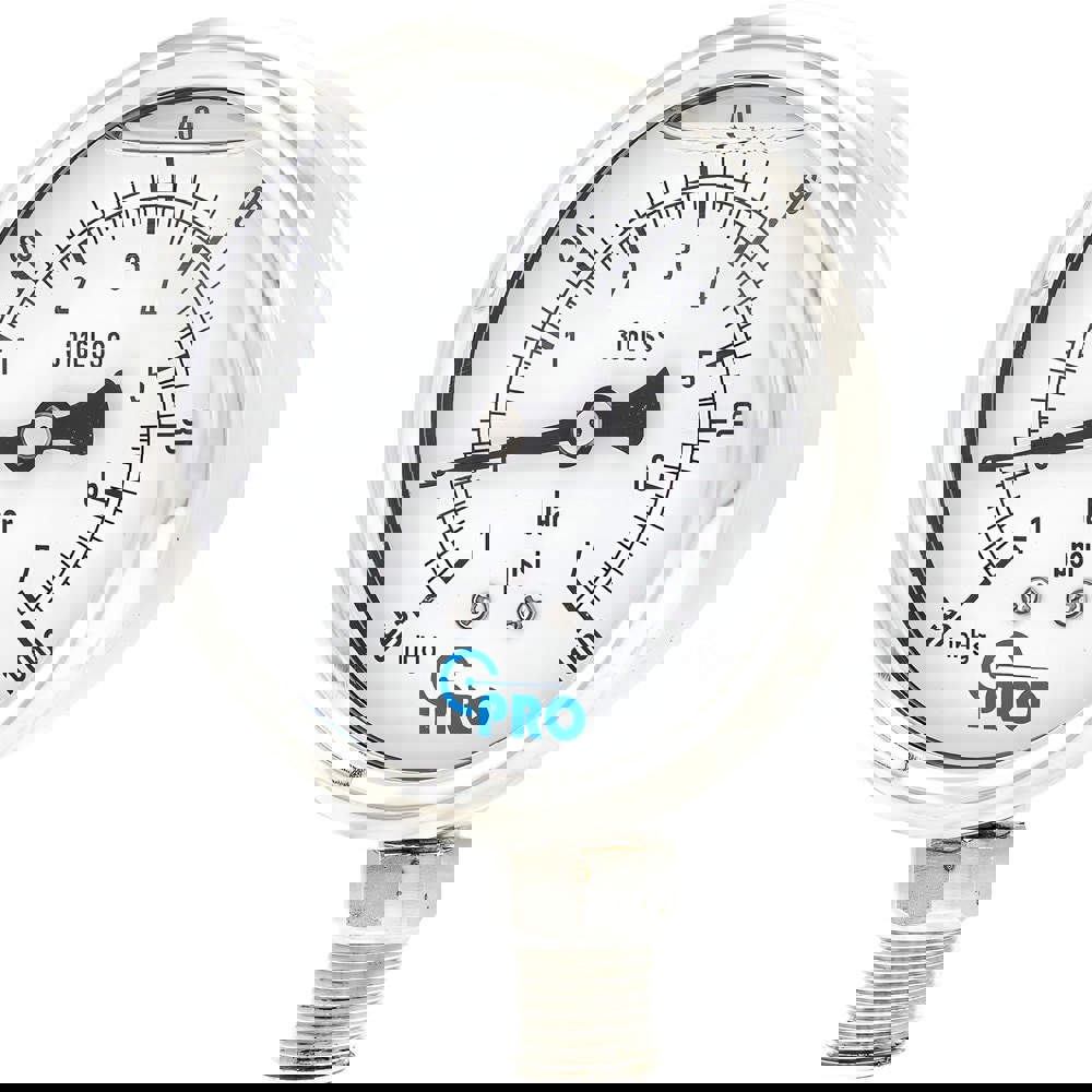 Pressure Gauges; Gauge Type: Pressure Dual Scale ; Scale Type: Dual ; Accuracy (%): 3-2-3% ; Dial Type: Analog ; Thread Type: NPT ; Bourdon Tube Material: Stainless Steel