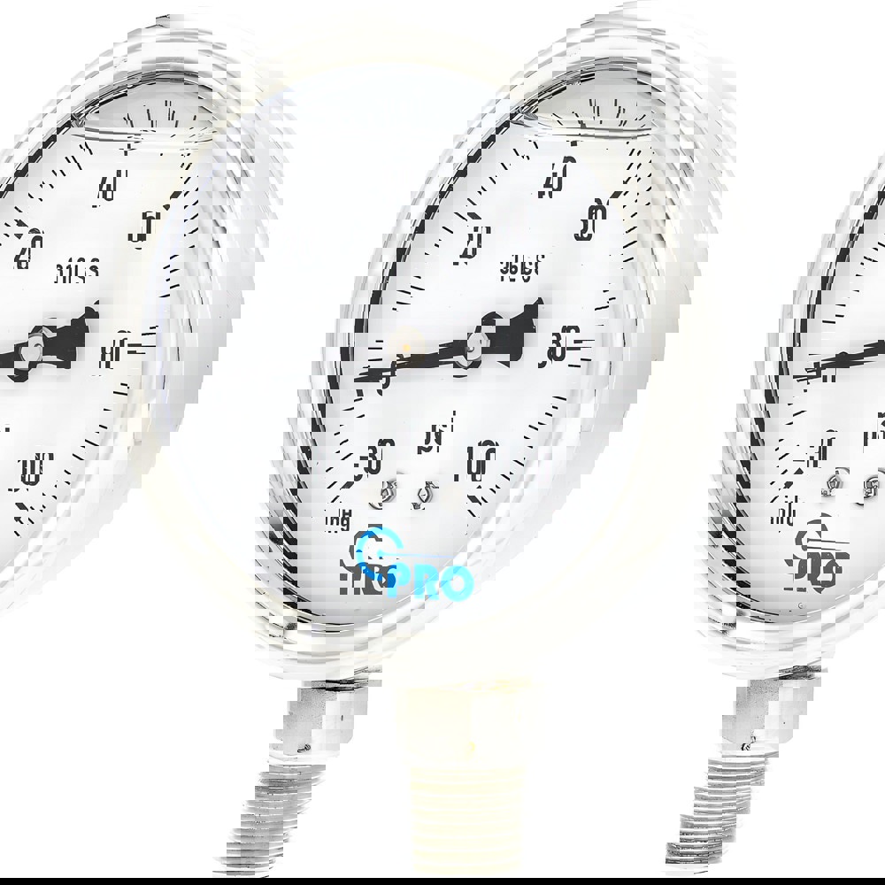 Pressure Gauges; Gauge Type: Pressure Single Scale ; Scale Type: Single ; Accuracy (%): 3-2-3% ; Dial Type: Analog ; Thread Type: NPT ; Bourdon Tube Material: Stainless Steel