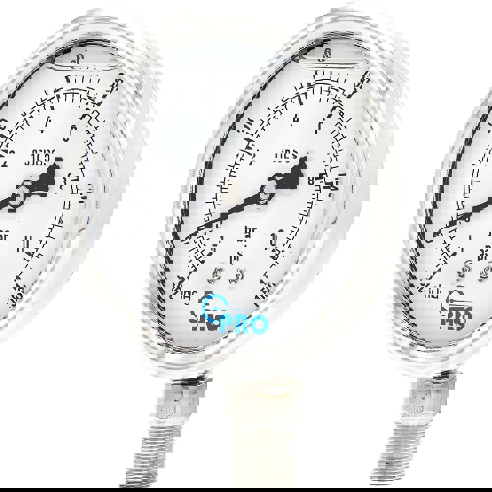 Pressure Gauges; Gauge Type: Pressure Dual Scale ; Scale Type: Dual ; Accuracy (%): 3-2-3% ; Dial Type: Analog ; Thread Type: NPT ; Bourdon Tube Material: Stainless Steel