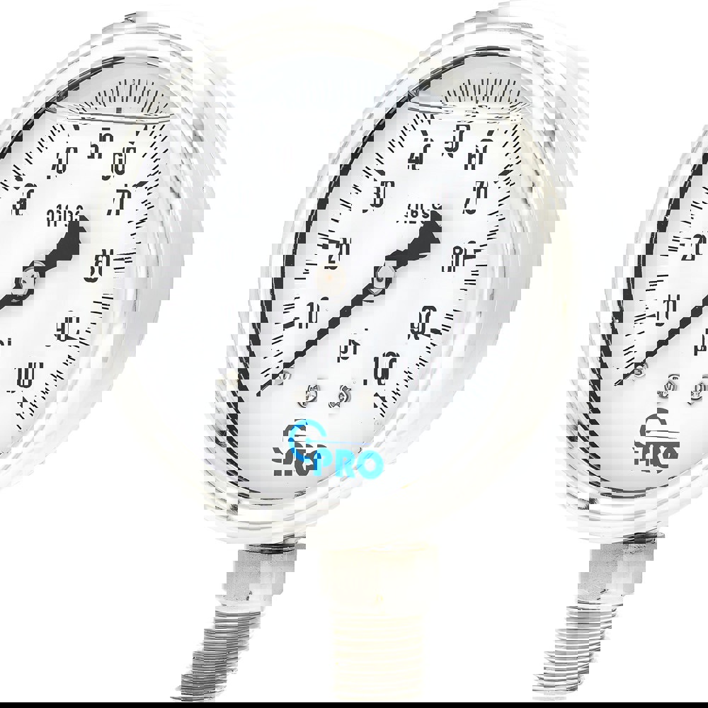 Pressure Gauges; Gauge Type: Pressure Single Scale ; Scale Type: Single ; Accuracy (%): 3-2-3% ; Dial Type: Analog ; Thread Type: NPT ; Bourdon Tube Material: Stainless Steel