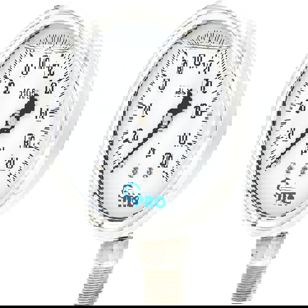 Pressure Gauges; Gauge Type: Pressure Single Scale ; Scale Type: Single ; Accuracy (%): 3-2-3% ; Dial Type: Analog ; Thread Type: NPT ; Bourdon Tube Material: Stainless Steel
